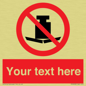 Custom No Heavy Loads Sign